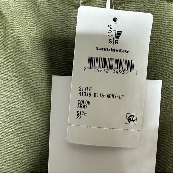 SANDRINE ROSE Skinny Jeans in Army NWT in Size 27 - Picture 4 of 7